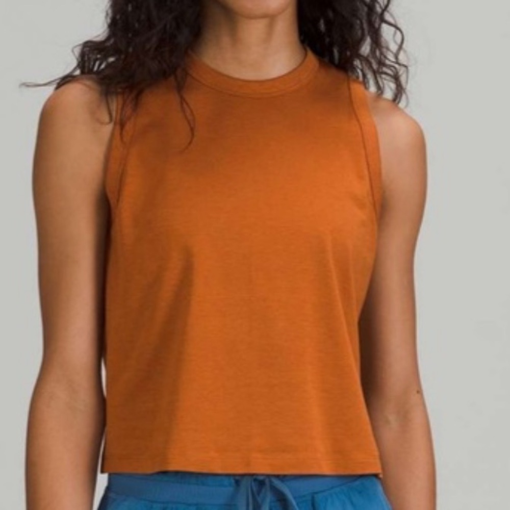 Lululemon Women's Sleeveless Orange Top